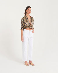 Chemise Suzanna en soie - Leopard Print
