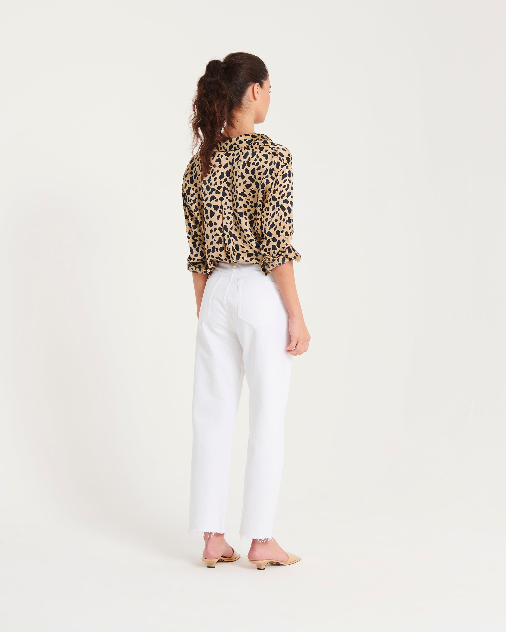 Chemise Suzanna en soie - Leopard Print