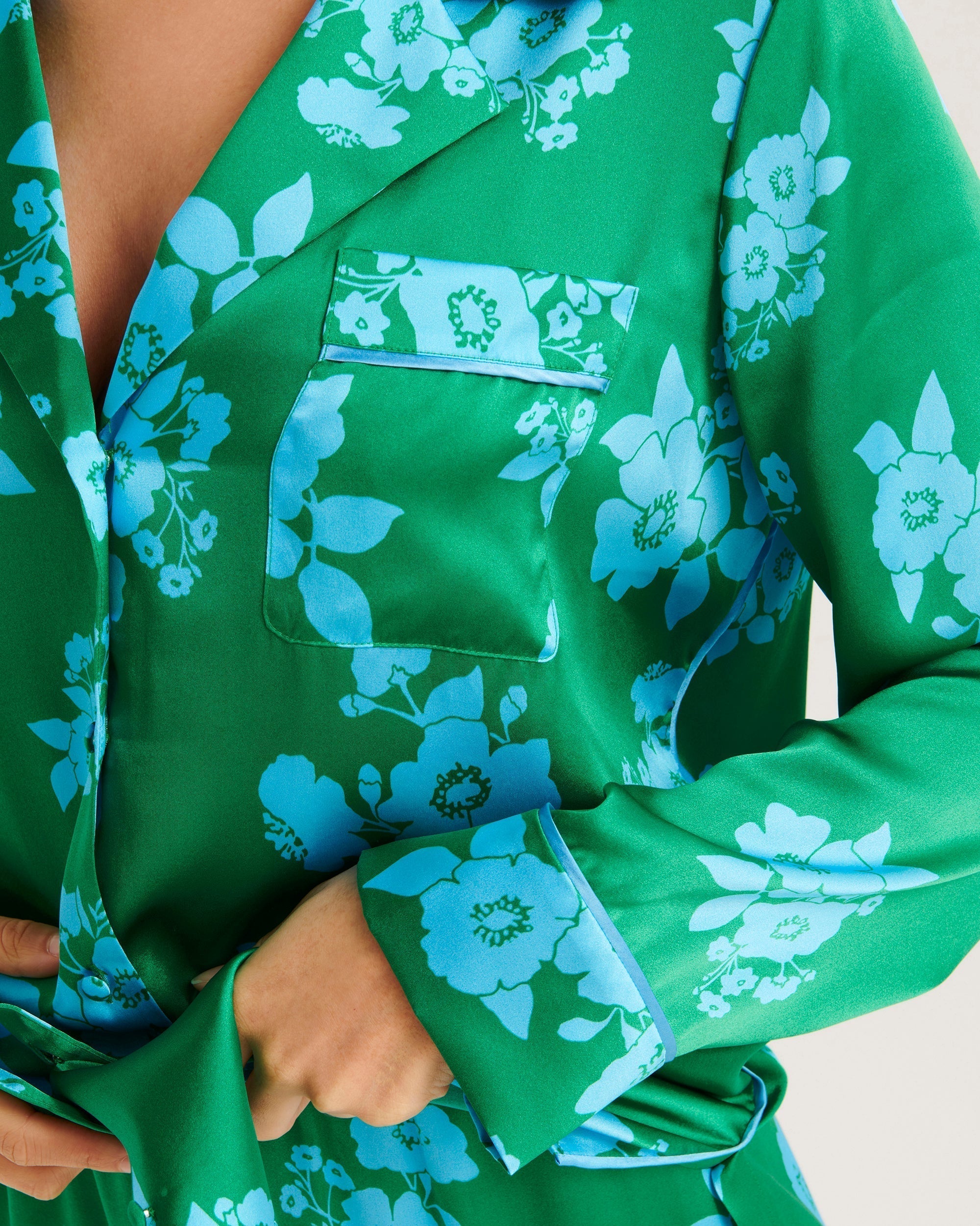 Chemise Mia en soie - Big Bouquet