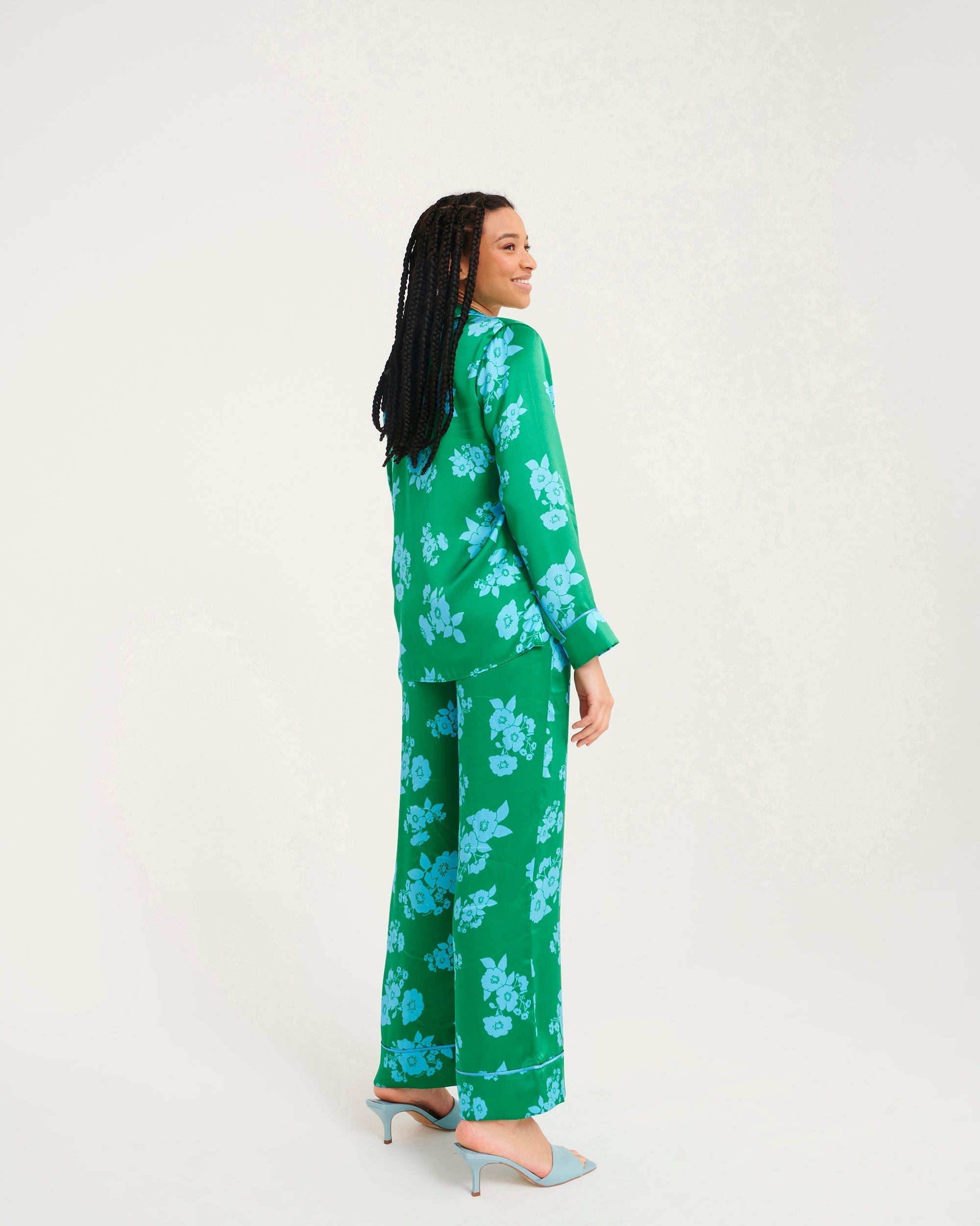 Chemise Mia en soie - Big Bouquet