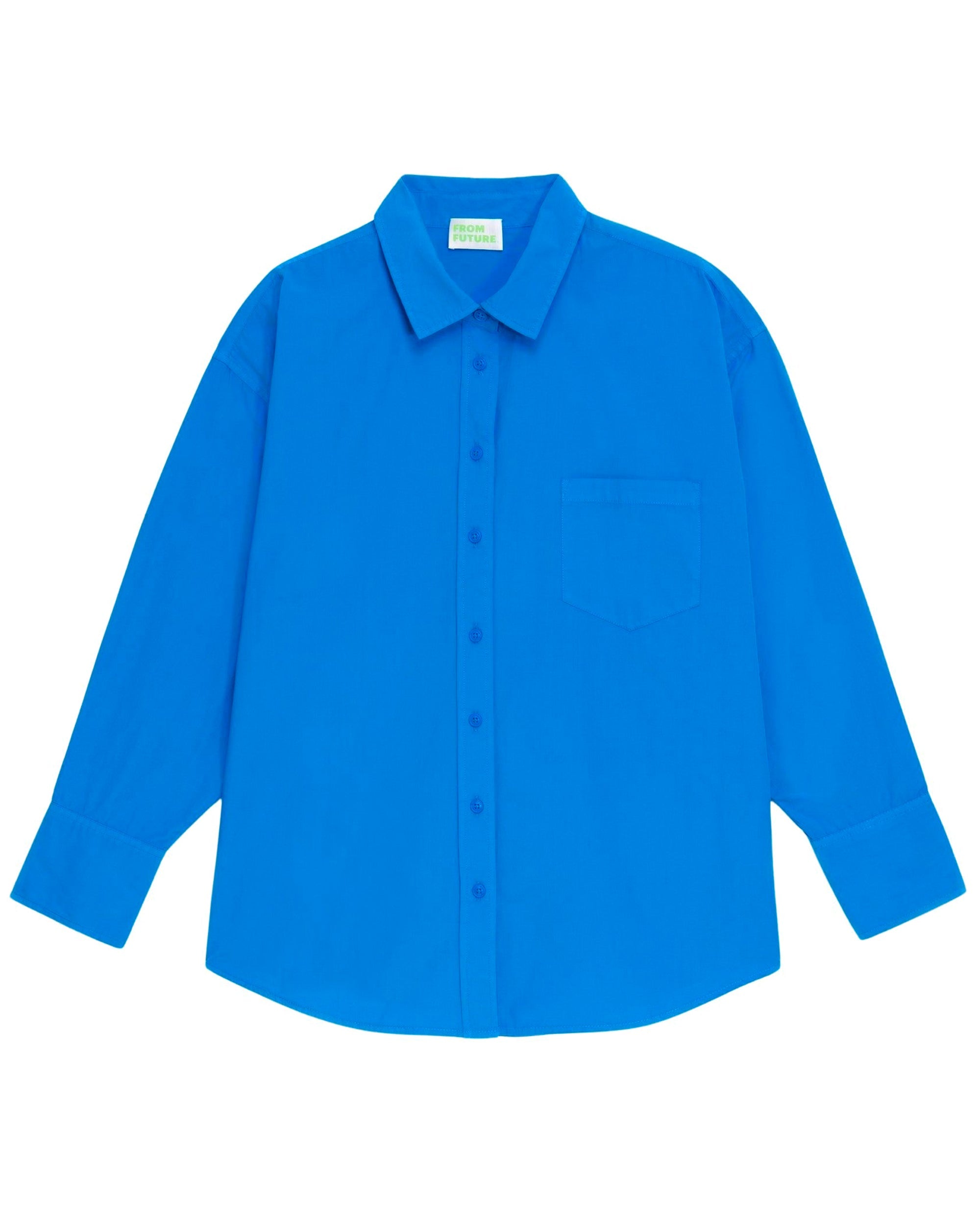 Chemise classique brodée - Summer Blue