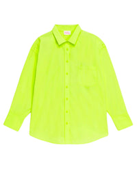 Chemise classique brodée - Neon Yellow