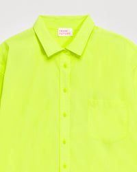 Chemise classique brodée - Neon Yellow