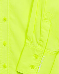 Chemise classique brodée - Neon Yellow