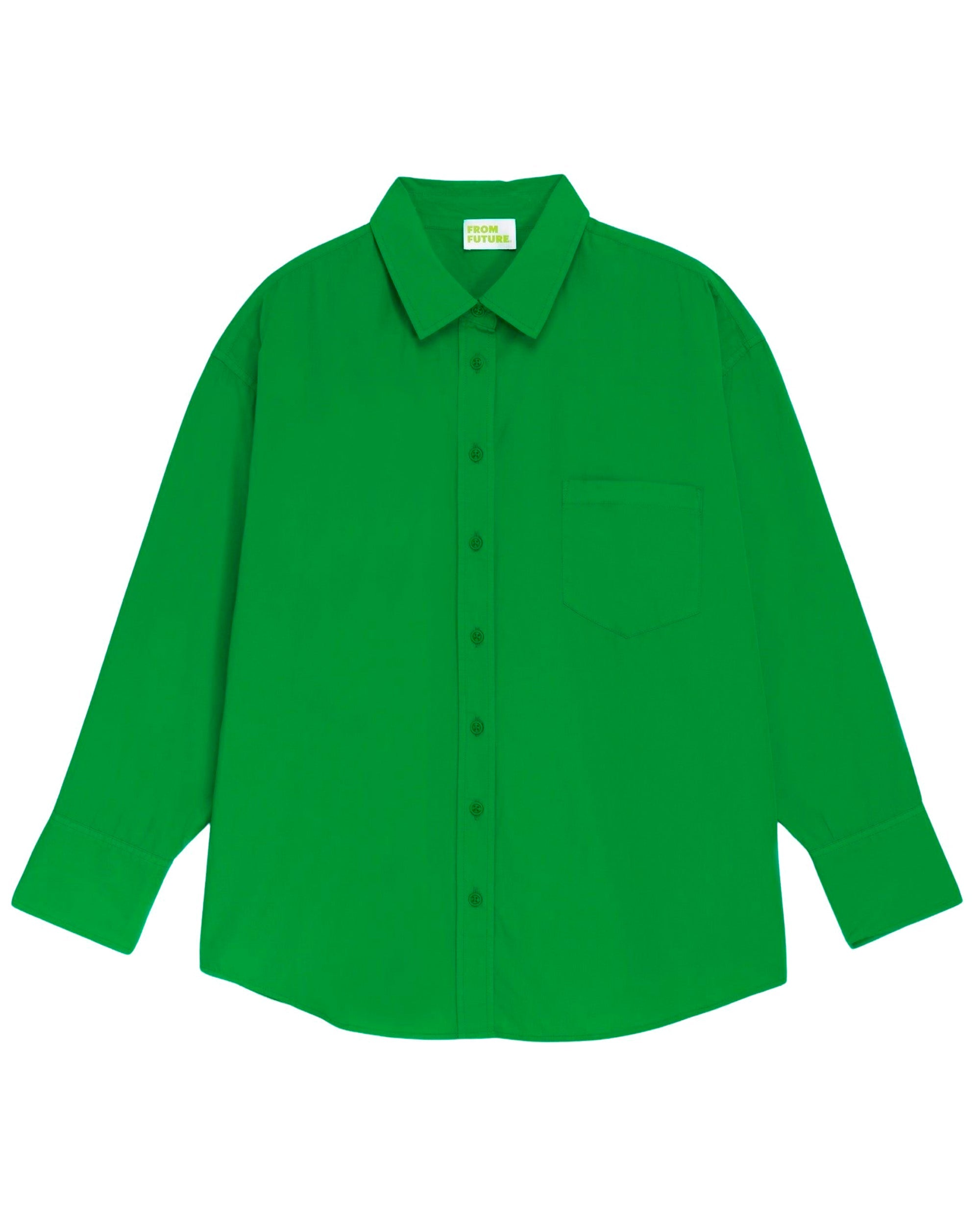 Chemise classique brodée - Summer Green