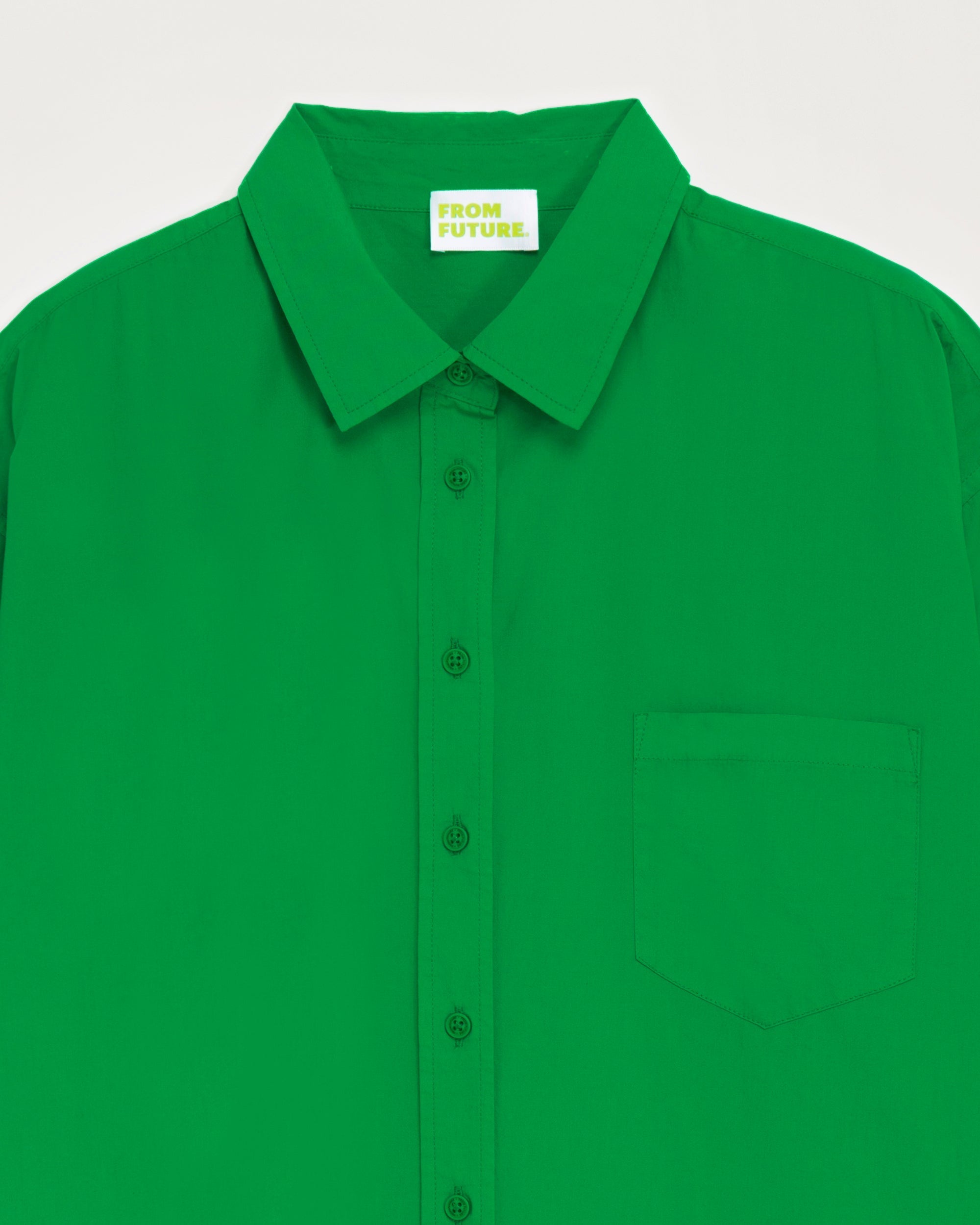 Chemise classique brodée - Summer Green
