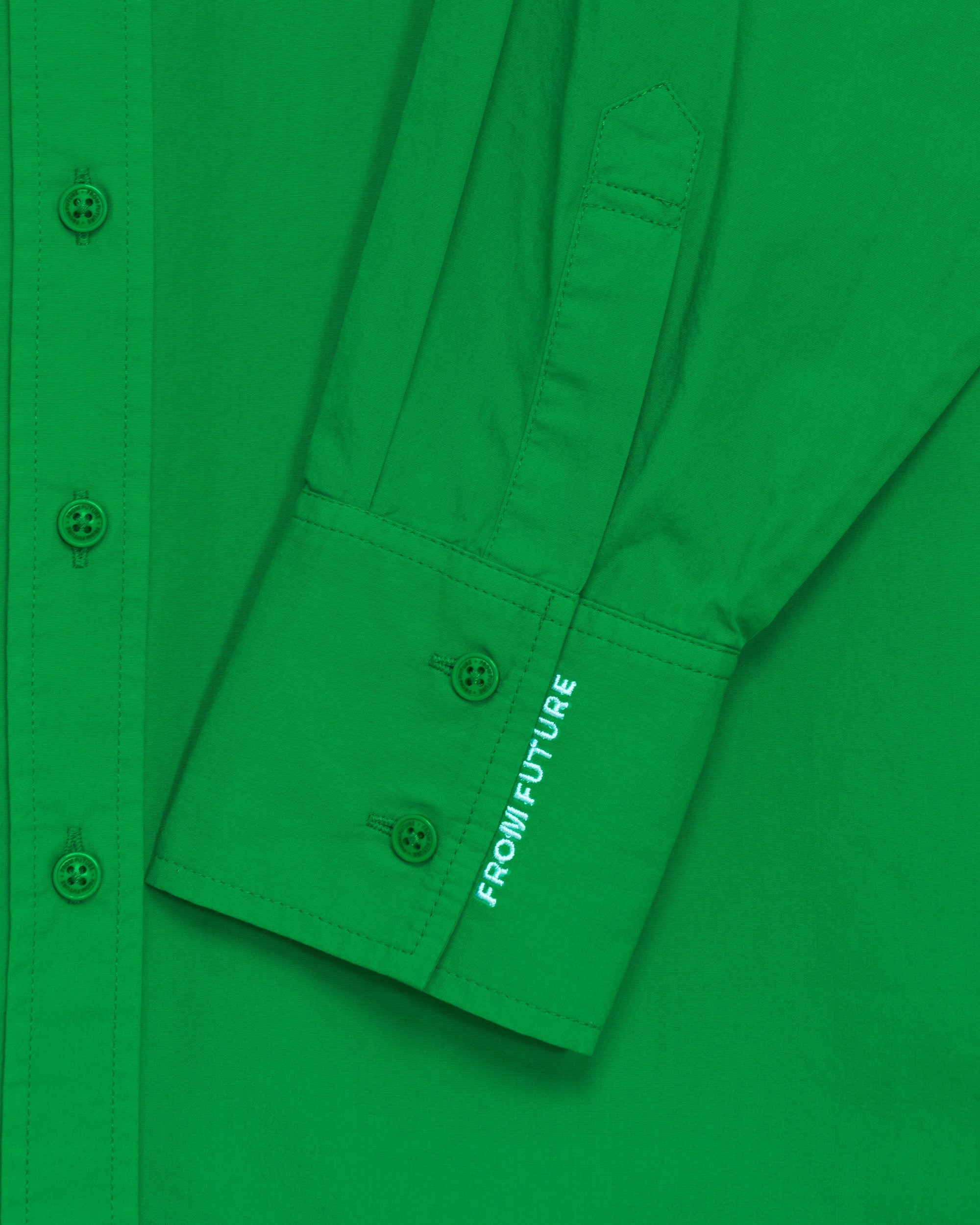 Chemise classique brodée - Summer Green