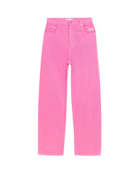Jean large délavé coloré - Pink