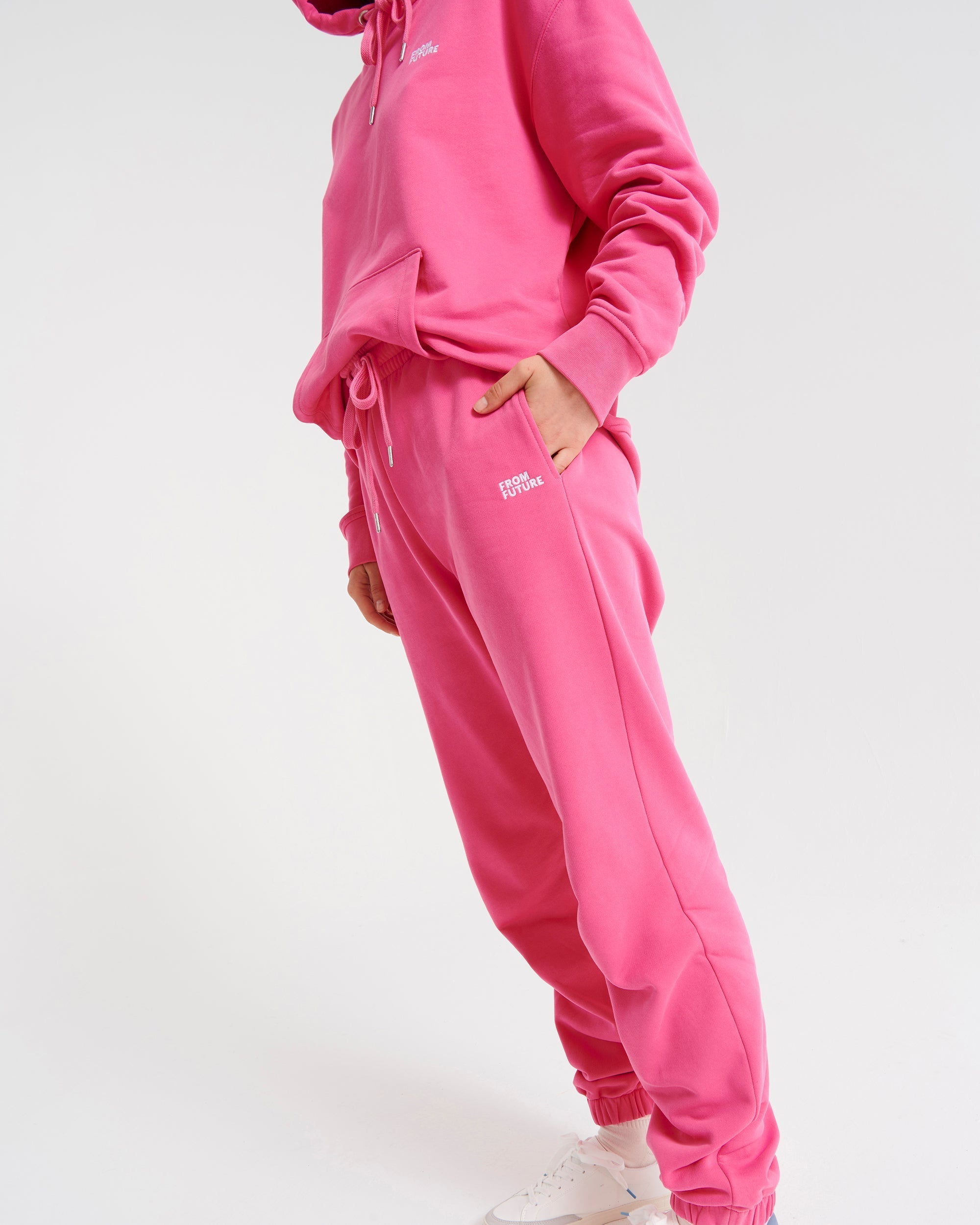 Pantalon de jogging classique à poches - Neon Pink