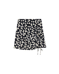 Jupe Olivia en soie - Black Daisy