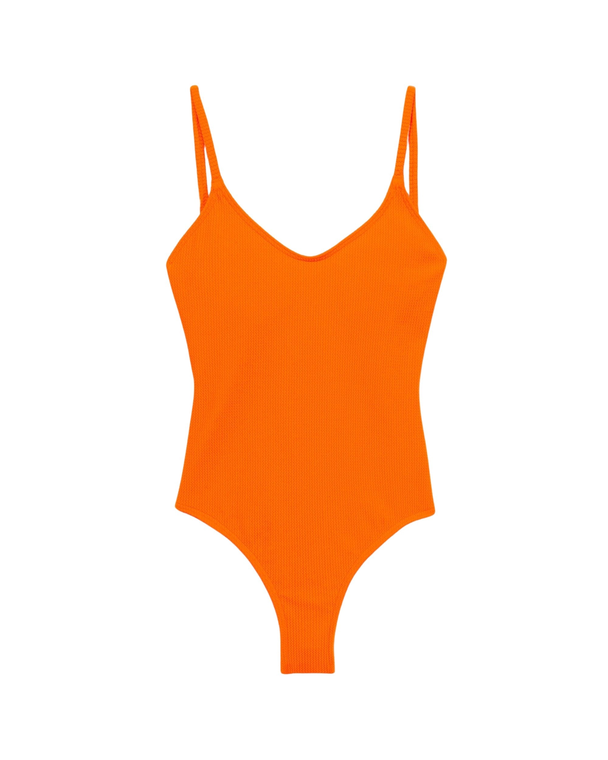 Maillot de bain une pièce classique - Neon Orange