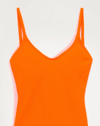 Maillot de bain une pièce classique - Neon Orange