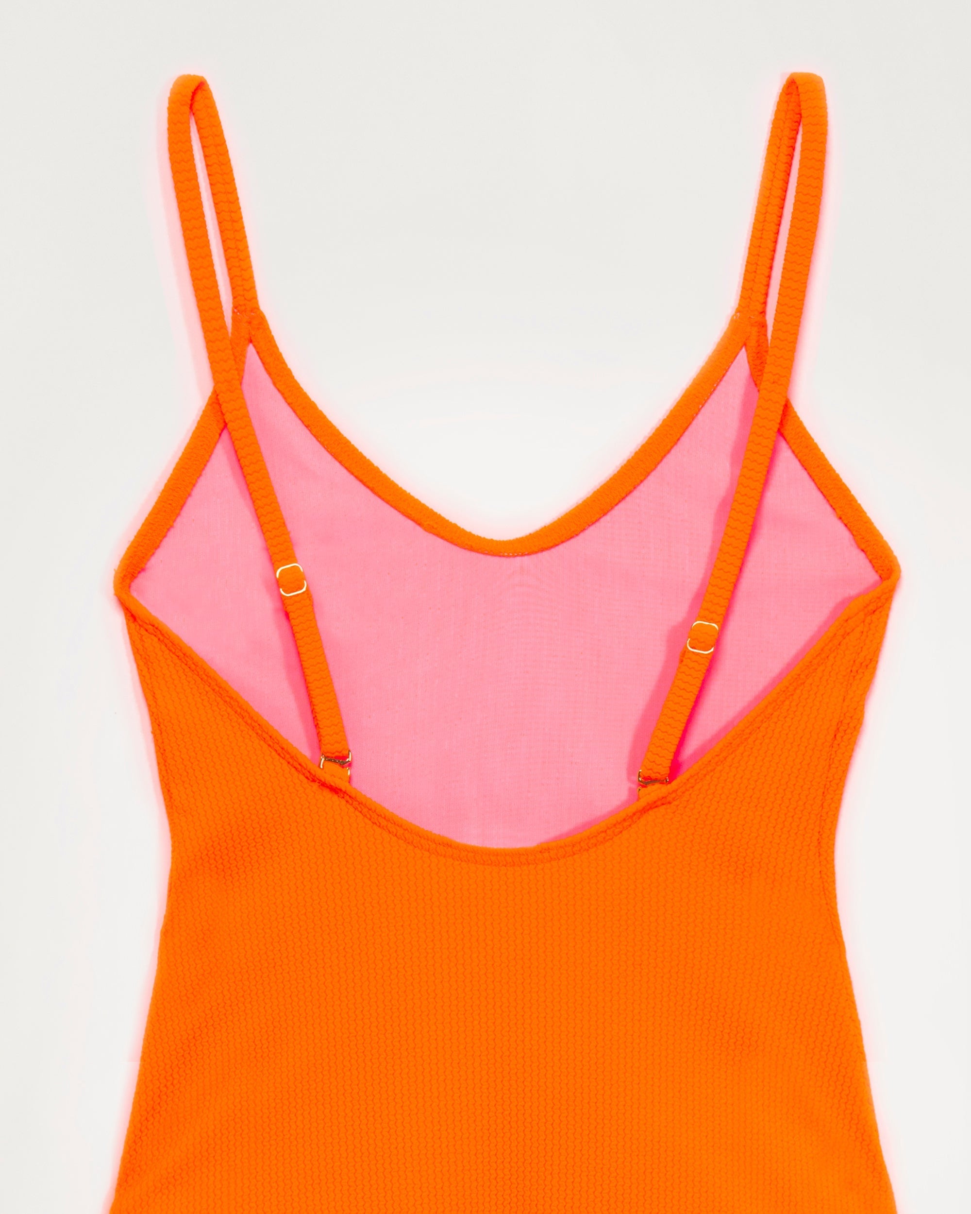 Maillot de bain une pièce classique - Neon Orange