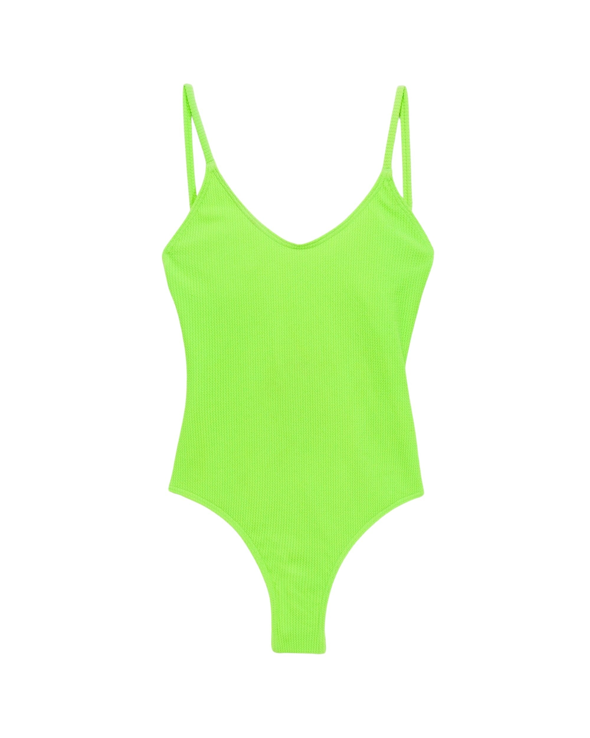 Maillot de bain une pièce classique - Neon Green