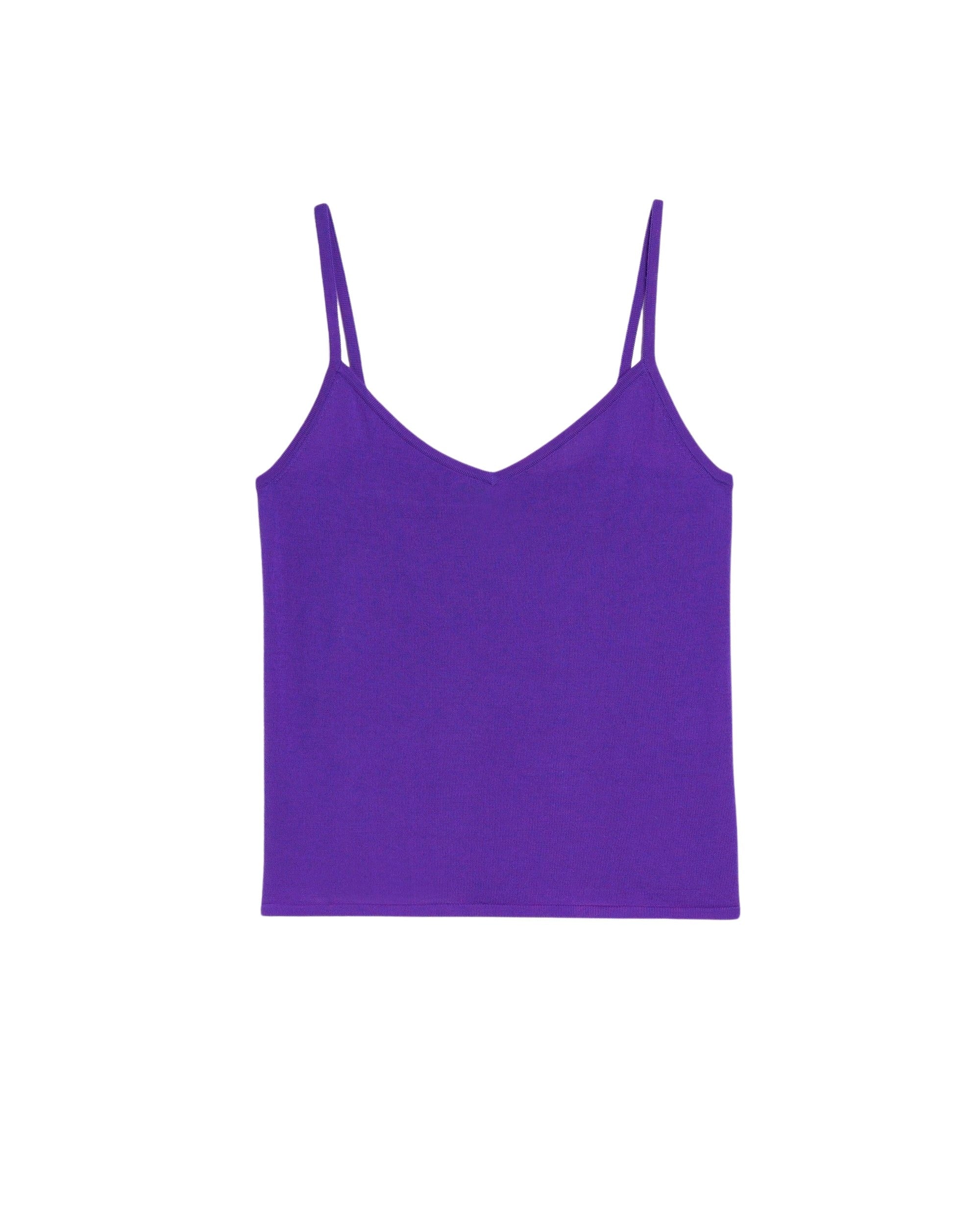 Débardeur en laine mérinos - Neon Purple
