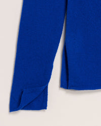 Pull fin Light à fente en cachemire - Electric Blue