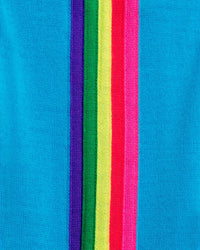 Pull à col rond en laine mérinos - Aqua Blue