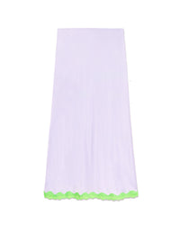 Jupe mi longue Rebecca en soie - Lilac