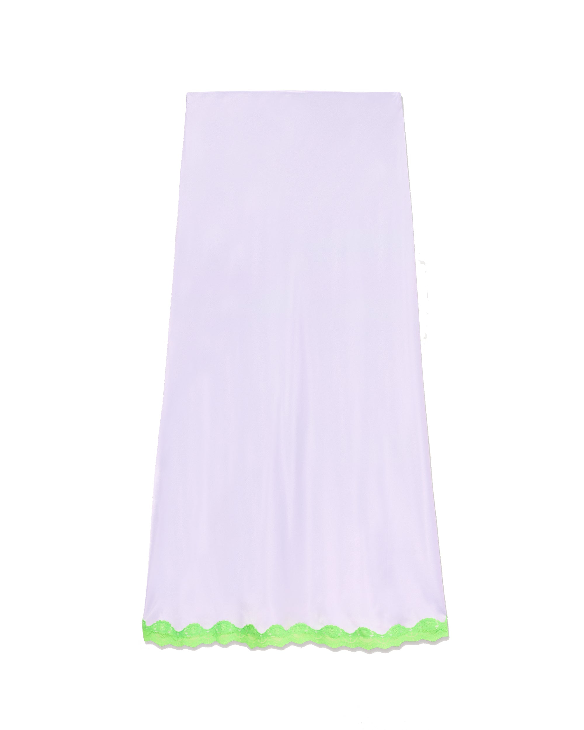 Jupe mi longue Rebecca en soie - Lilac