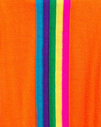 Pull à col rond en laine mérinos - Electric Orange