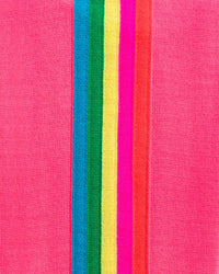 Pull à col rond en laine mérinos - Rainbow Pink