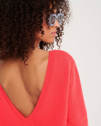 Pull réversible Light en cachemire - Ecru