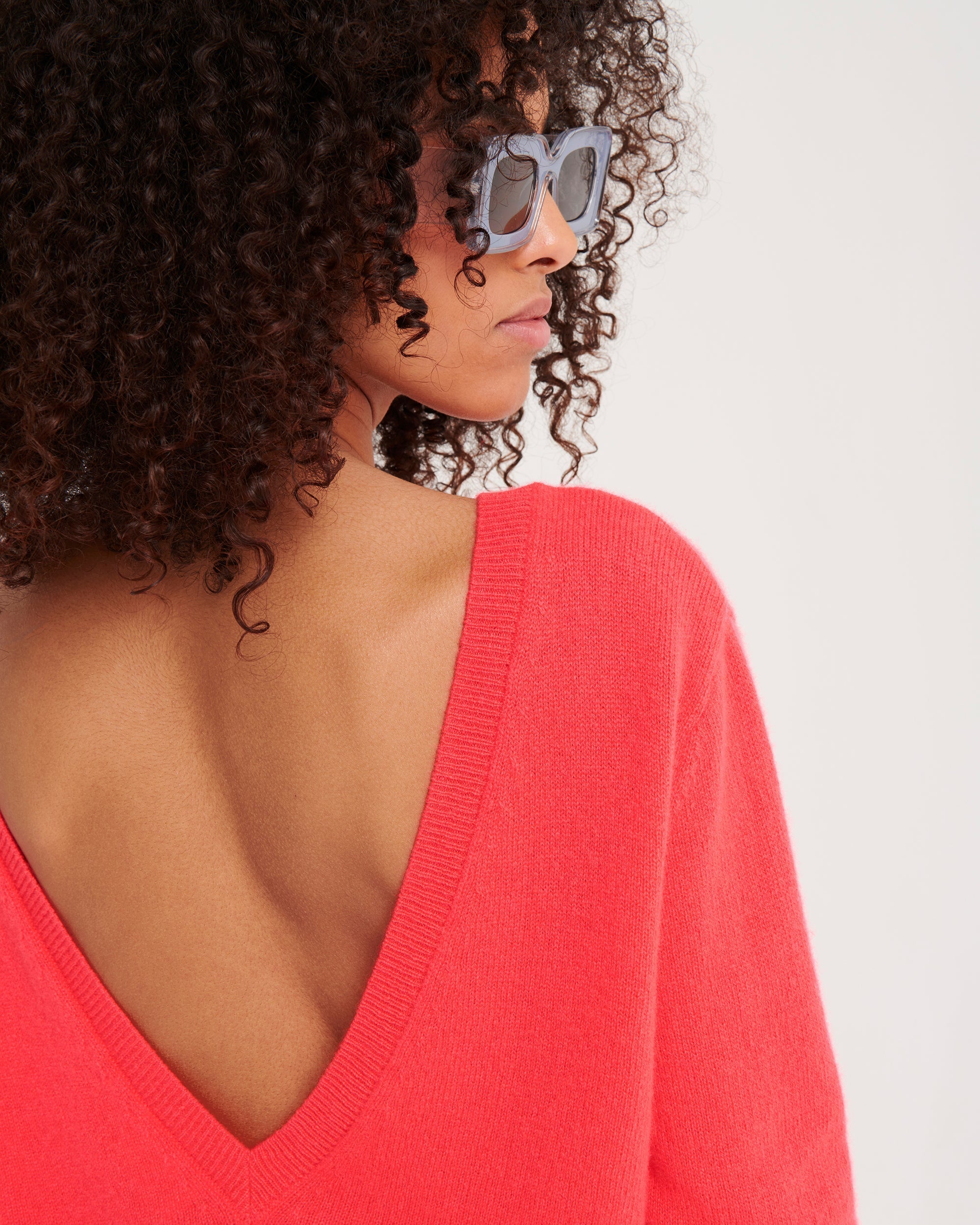 Pull réversible Light en cachemire - Ecru