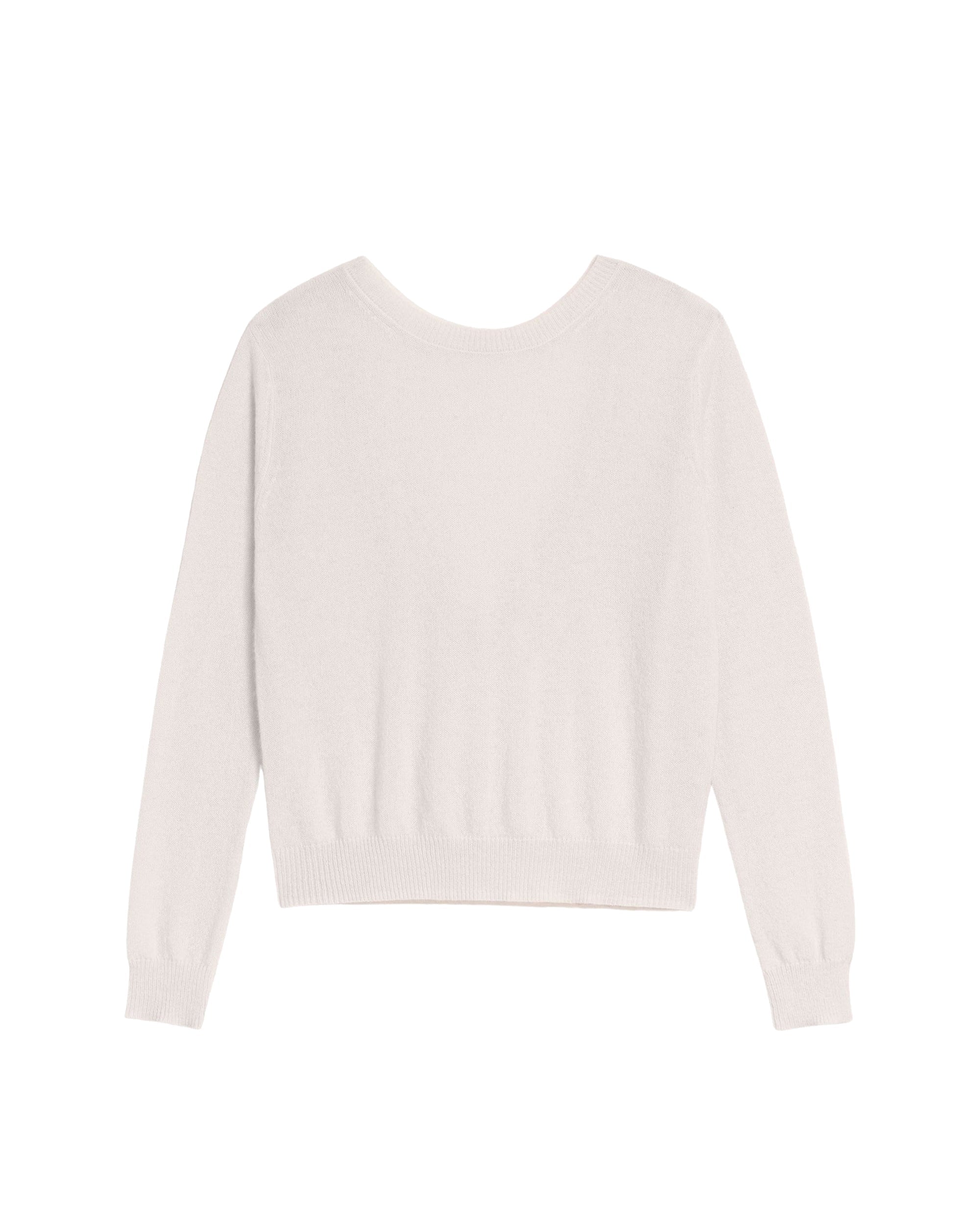 Pull réversible Light en cachemire - Ecru