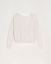 Pull réversible Light en cachemire - Ecru