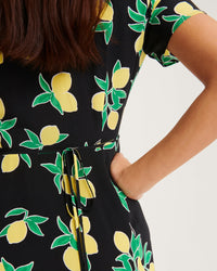 Robe longue Paola en soie - Black Lemons