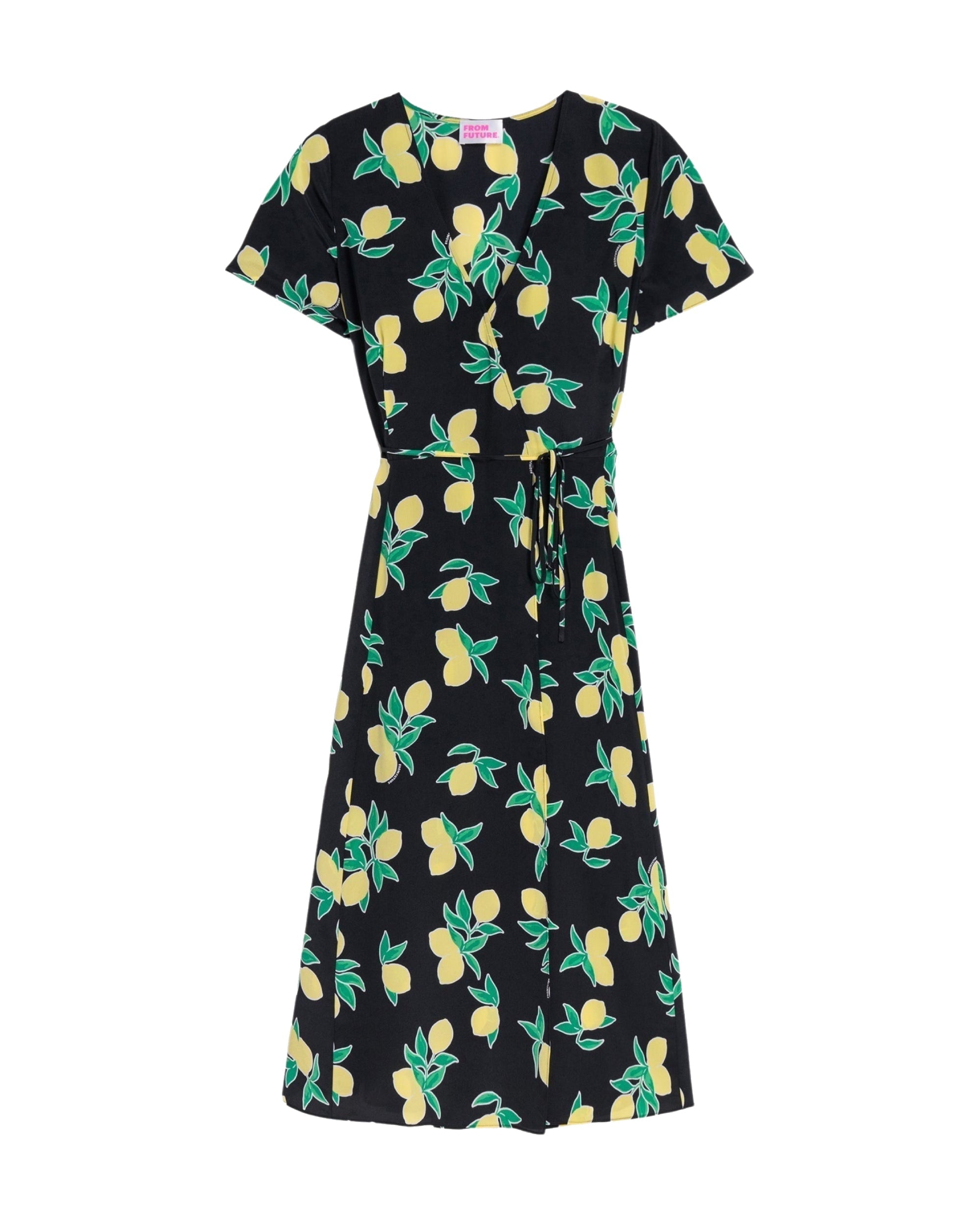 Robe longue Paola en soie - Black Lemons