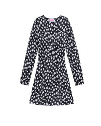 Robe courte Lily en soie - Black Litte Heart
