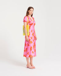 Robe longue Scarlett en soie - Big Bouquet