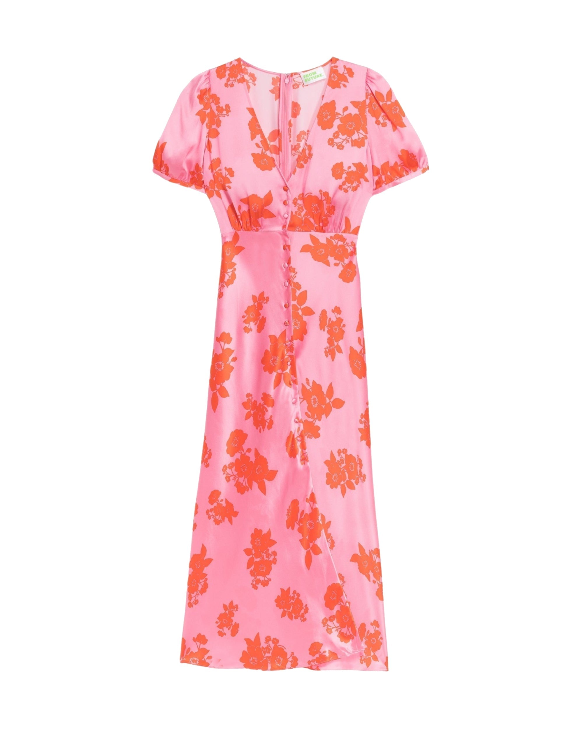 Robe longue Scarlett en soie - Big Bouquet