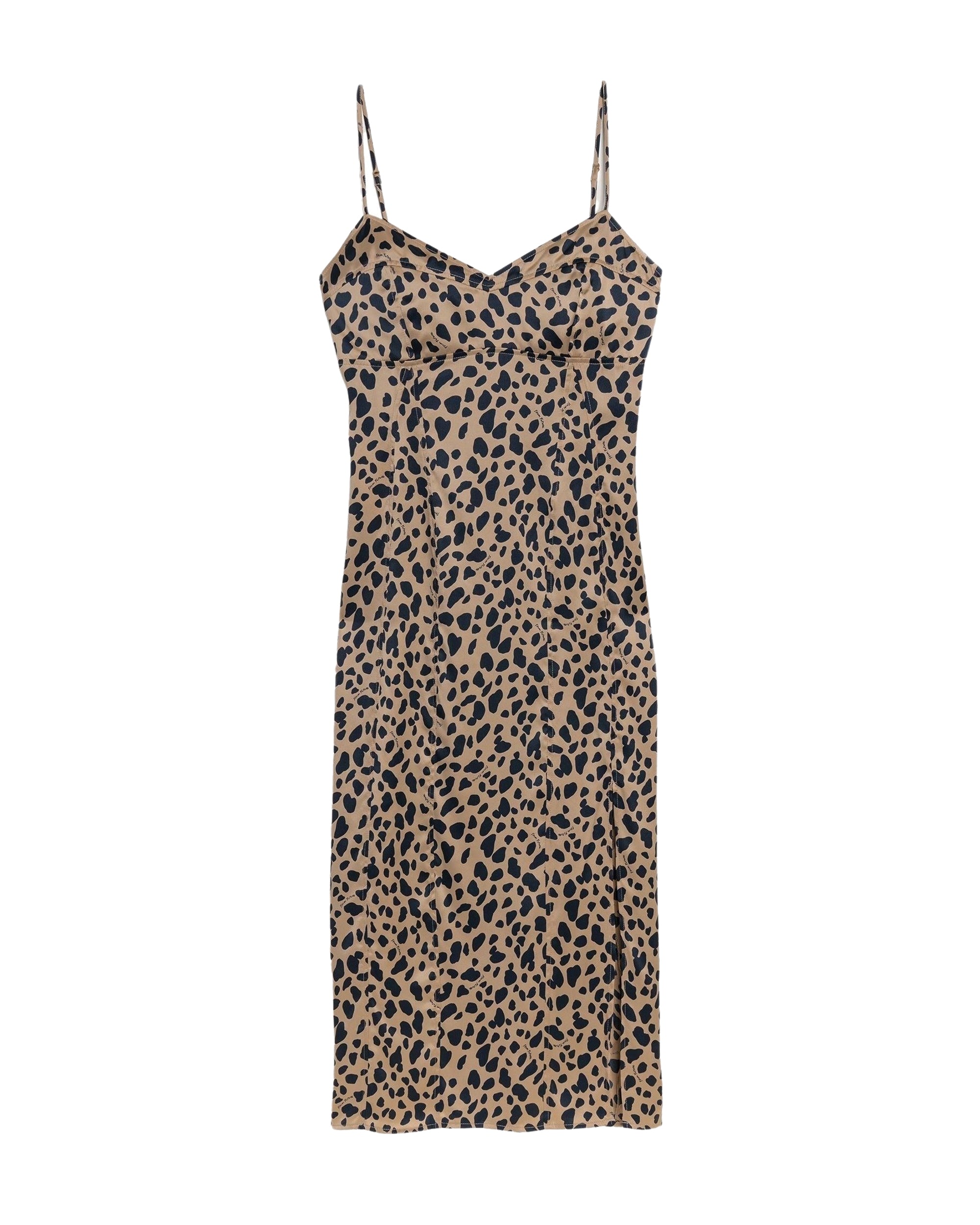 Robe longue Blake en soie - Leopard Print