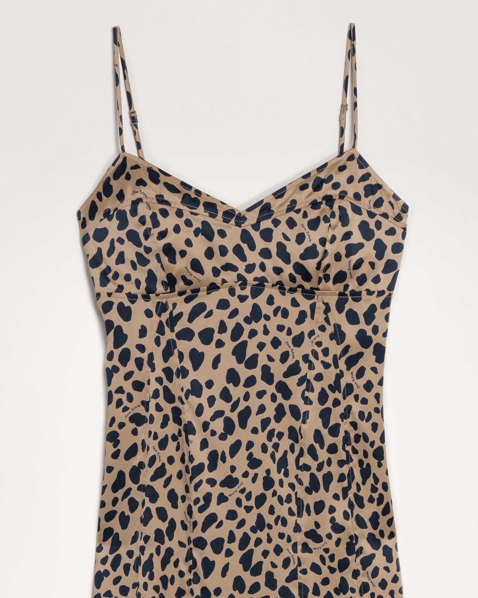 Robe longue Blake en soie - Leopard Print