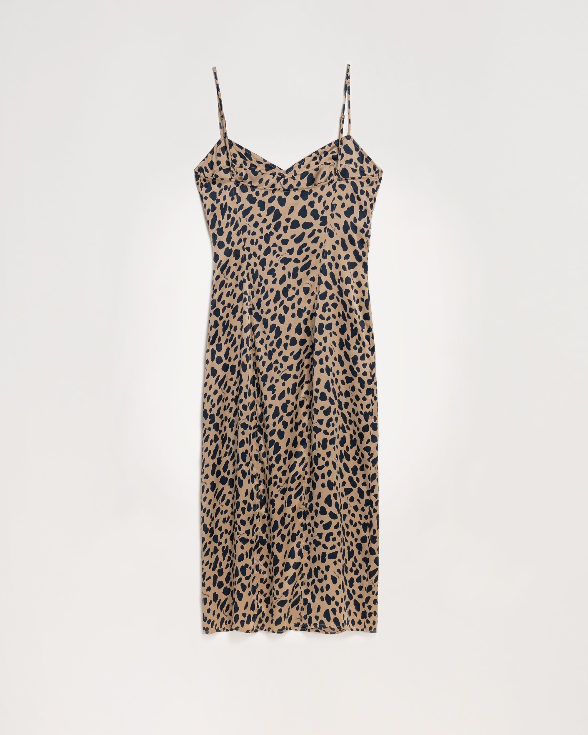 Robe longue Blake en soie - Leopard Print