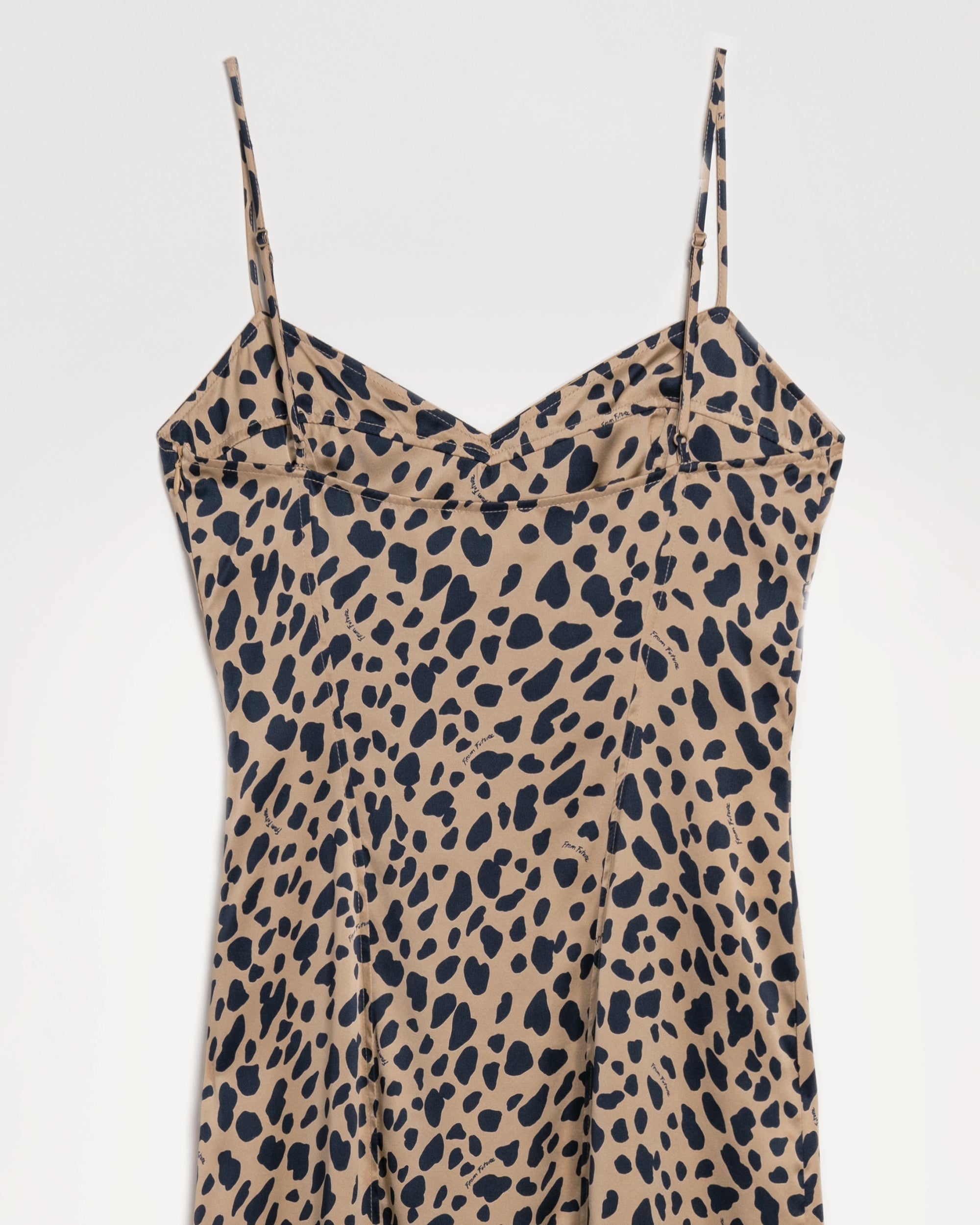 Robe longue Blake en soie - Leopard Print