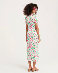 Robe longue Rosa en soie - Off White Little Heart