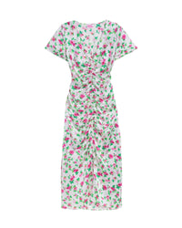 Robe longue Rosa en soie - Off White Little Heart