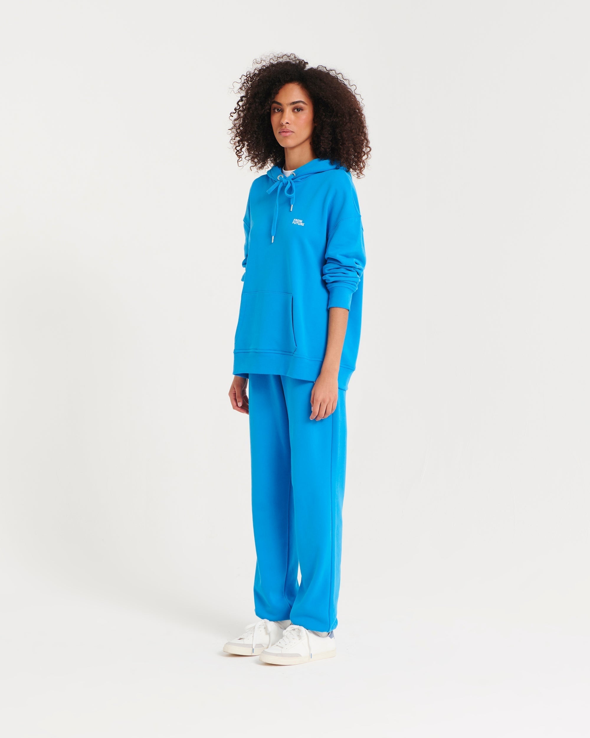 Hoodie unisexe oversize à broderie - Royal Blue