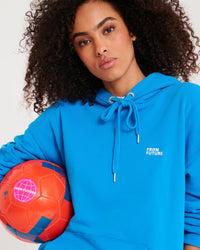 Hoodie unisexe oversize à broderie - Royal Blue