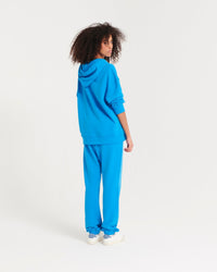 Hoodie unisexe oversize à broderie - Royal Blue