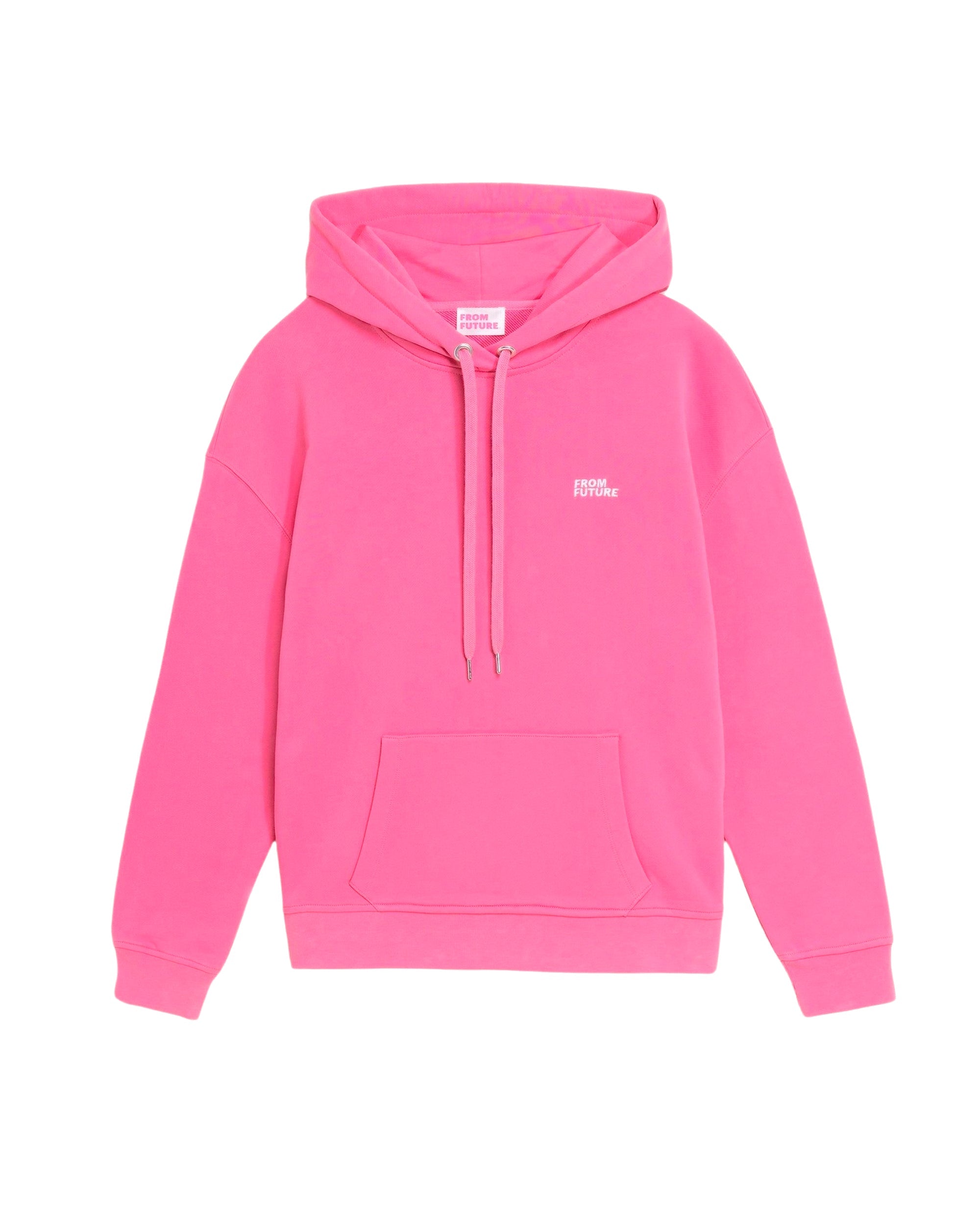 Hoodie unisexe oversize à broderie - Neon Pink