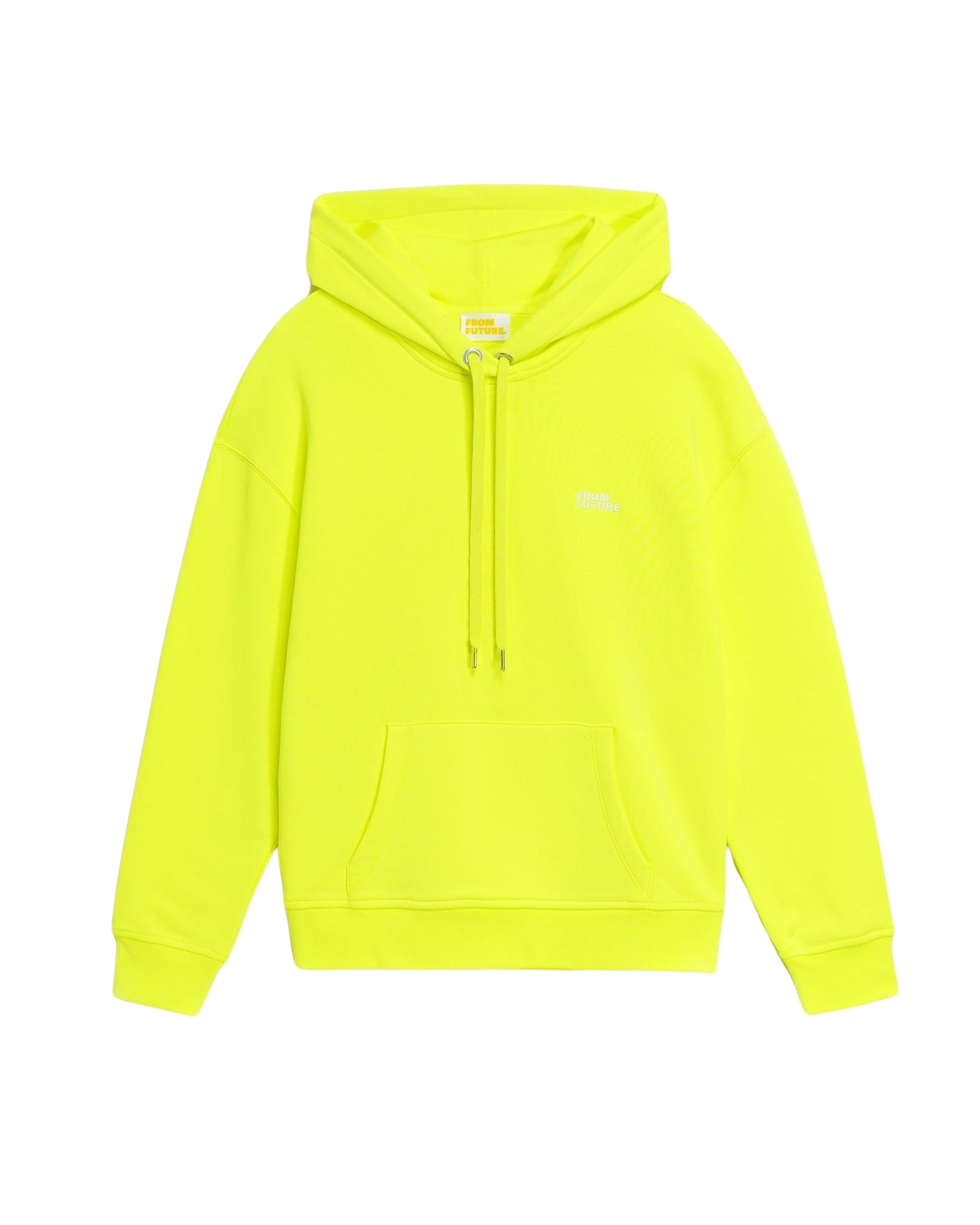 Hoodie unisexe oversize à broderie - Neon Yellow