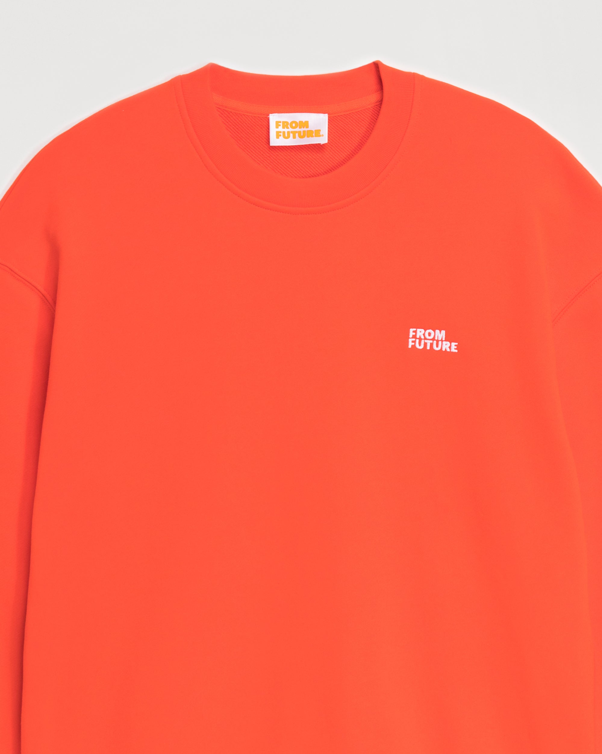 Sweat classique à col rond - Neon Orange