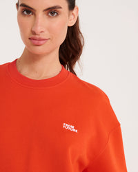 Sweat classique à col rond - Neon Orange