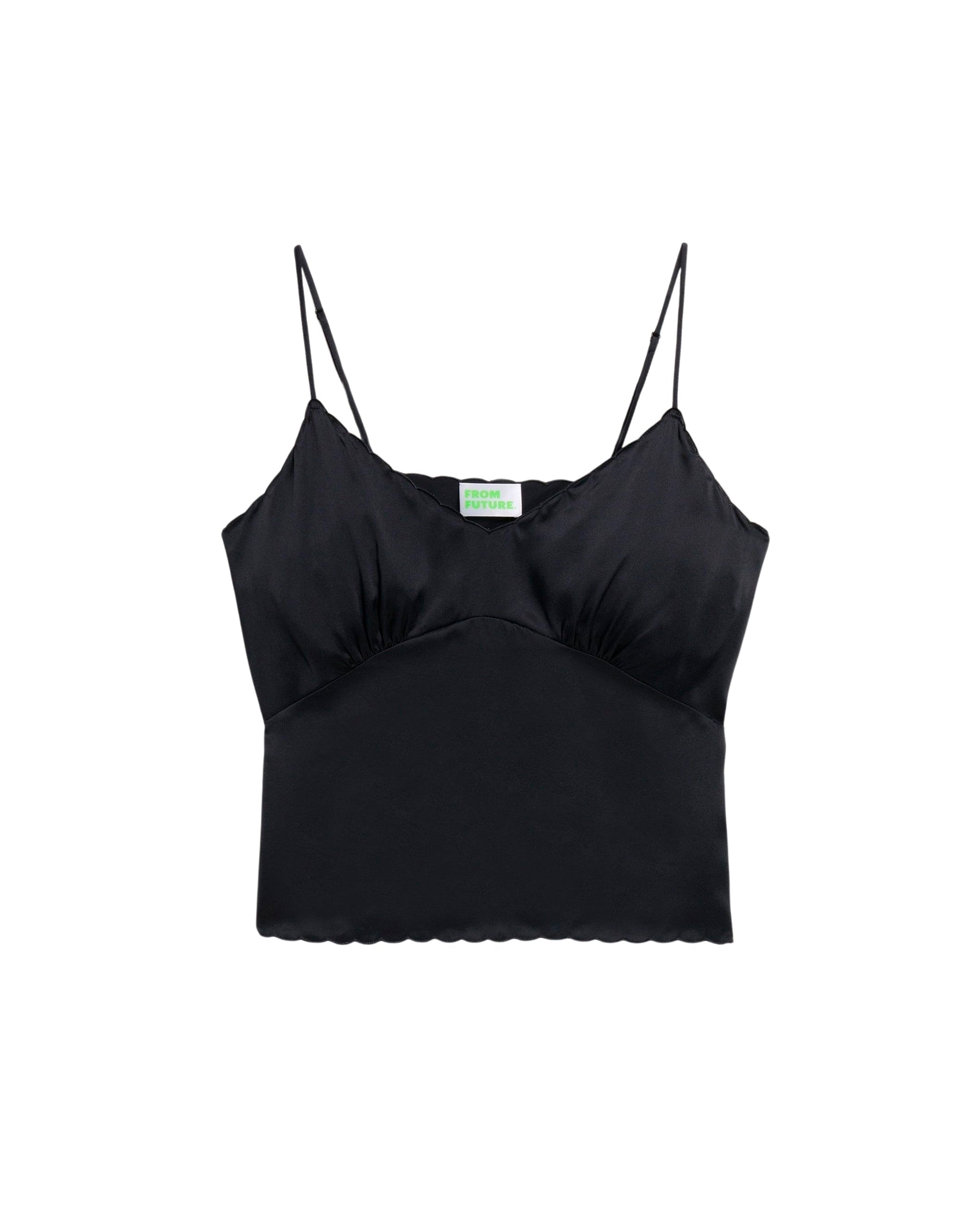 Caraco Elia en soie - Satin Black