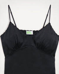 Caraco Elia en soie - Satin Black
