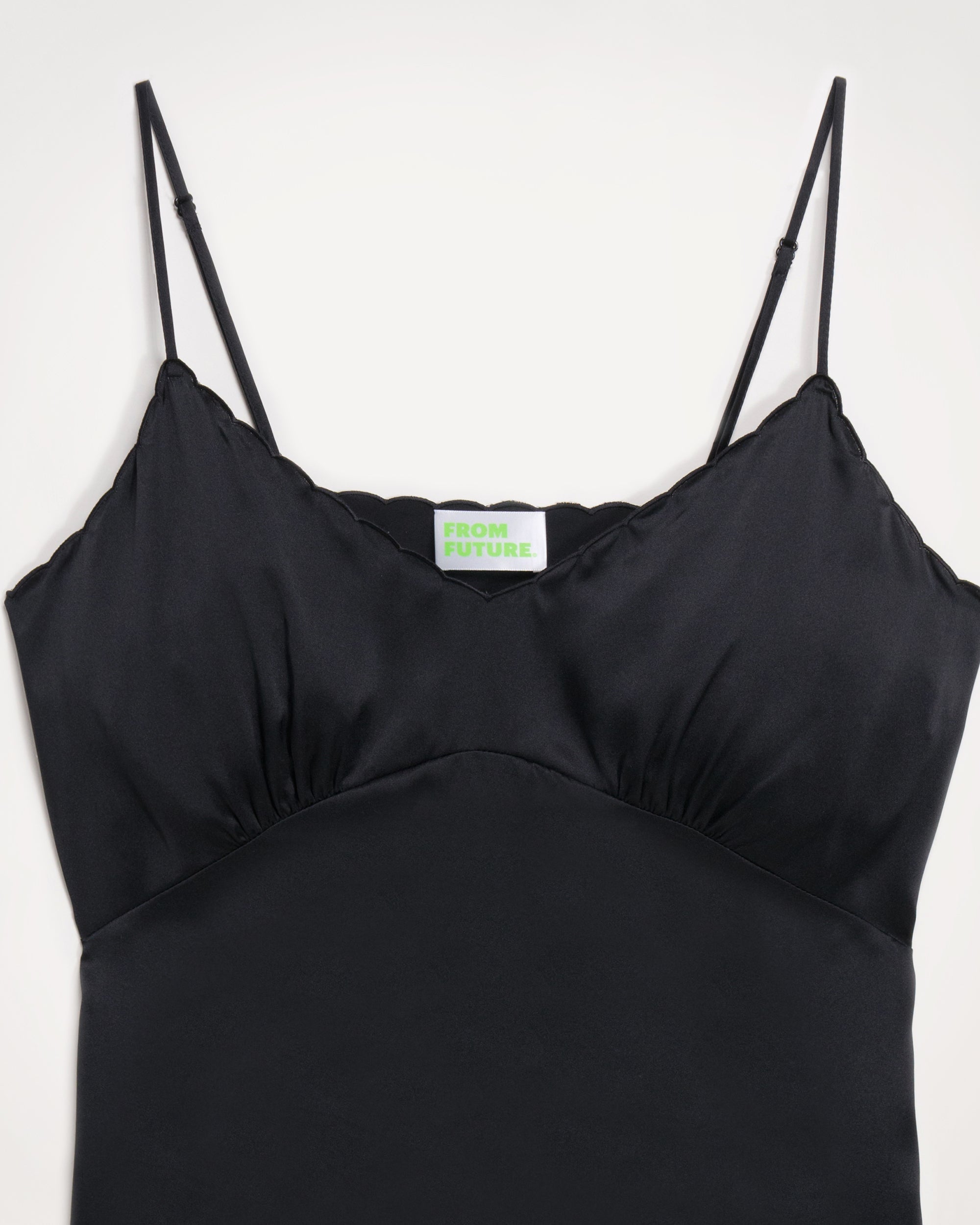 Caraco Elia en soie - Satin Black